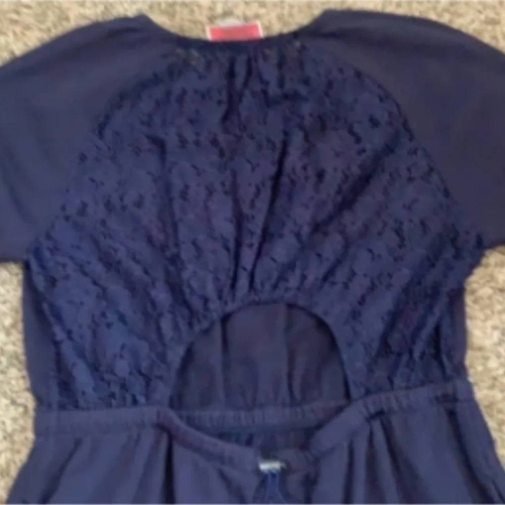 Kate Spade Navy Textured Lace Dress - Picture 3 of 9